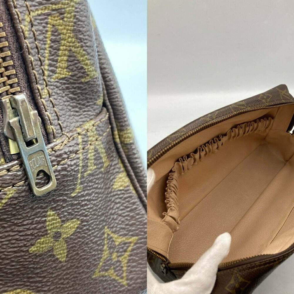 LOUIS VUITTON Authentic Brown Monogram Clutch Bag - Picture 7 of 10